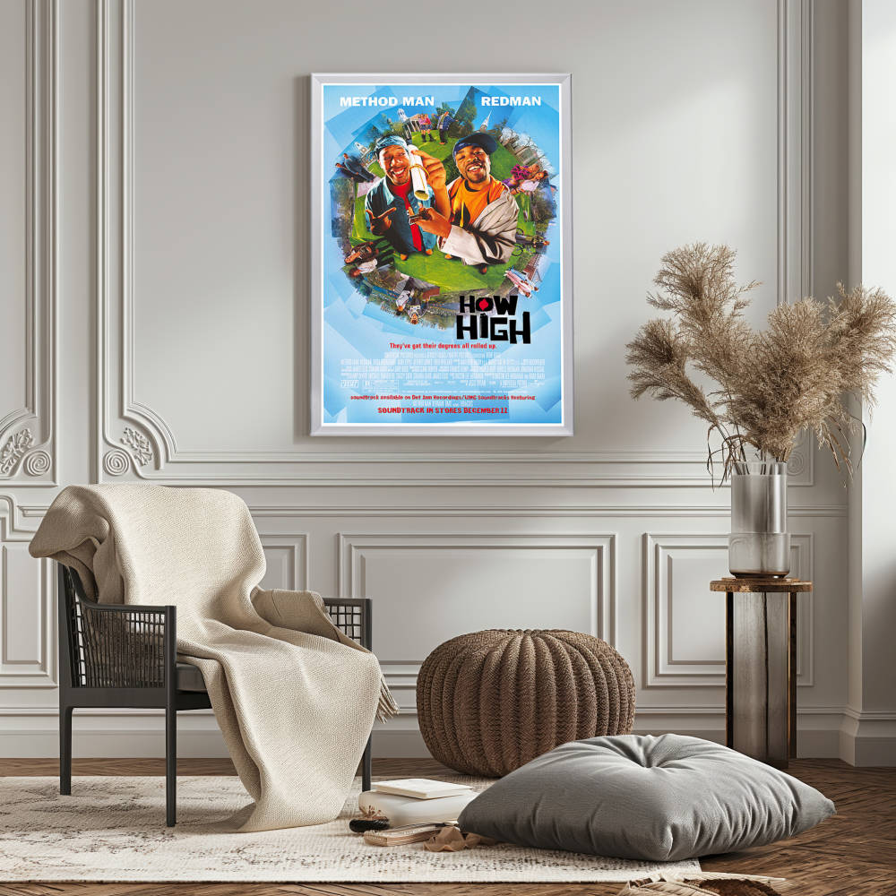 "How High" (2001) Framed Movie Poster