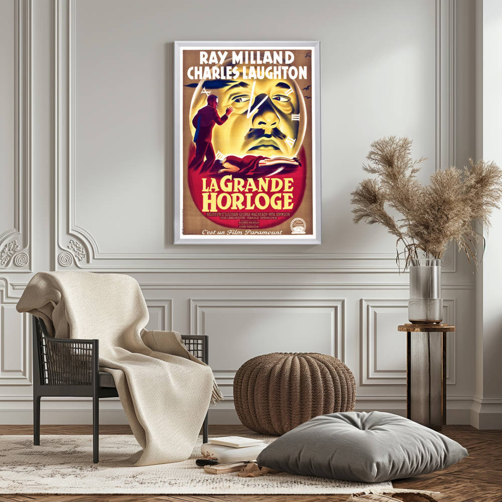 "Big Clock (French)" (1948) Framed Movie Poster