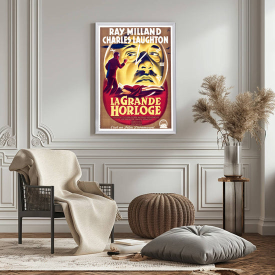 "Big Clock (French)" (1948) Framed Movie Poster