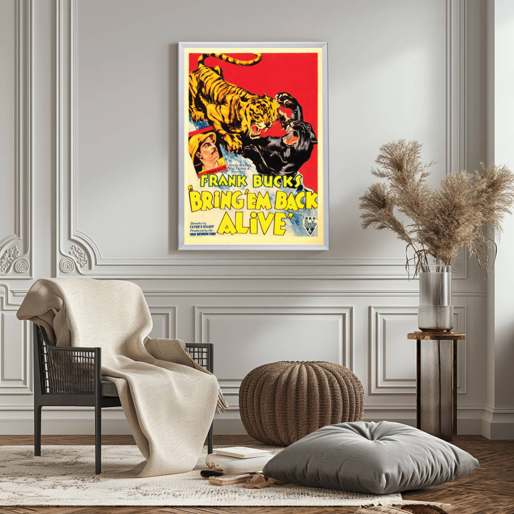 "Bring 'Em Back Alive" (1932) Framed Movie Poster