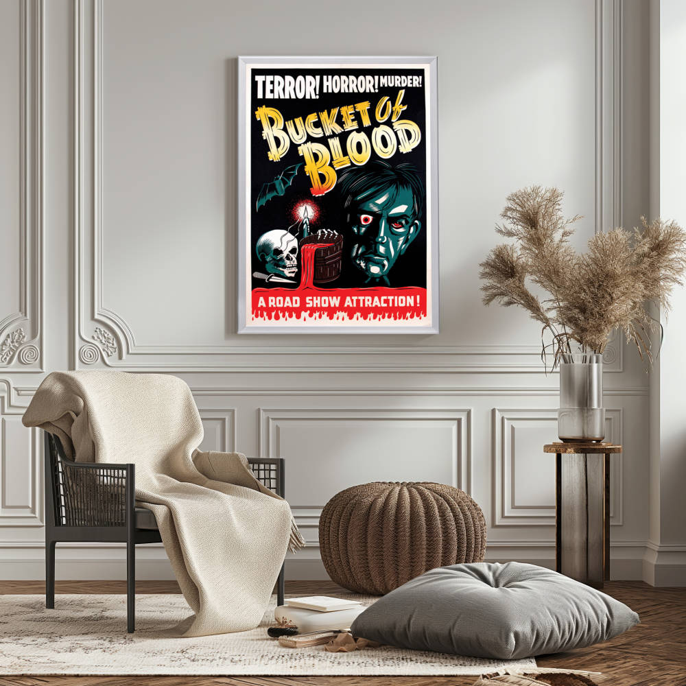 "Bucket of Blood" (1959) Framed Movie Poster