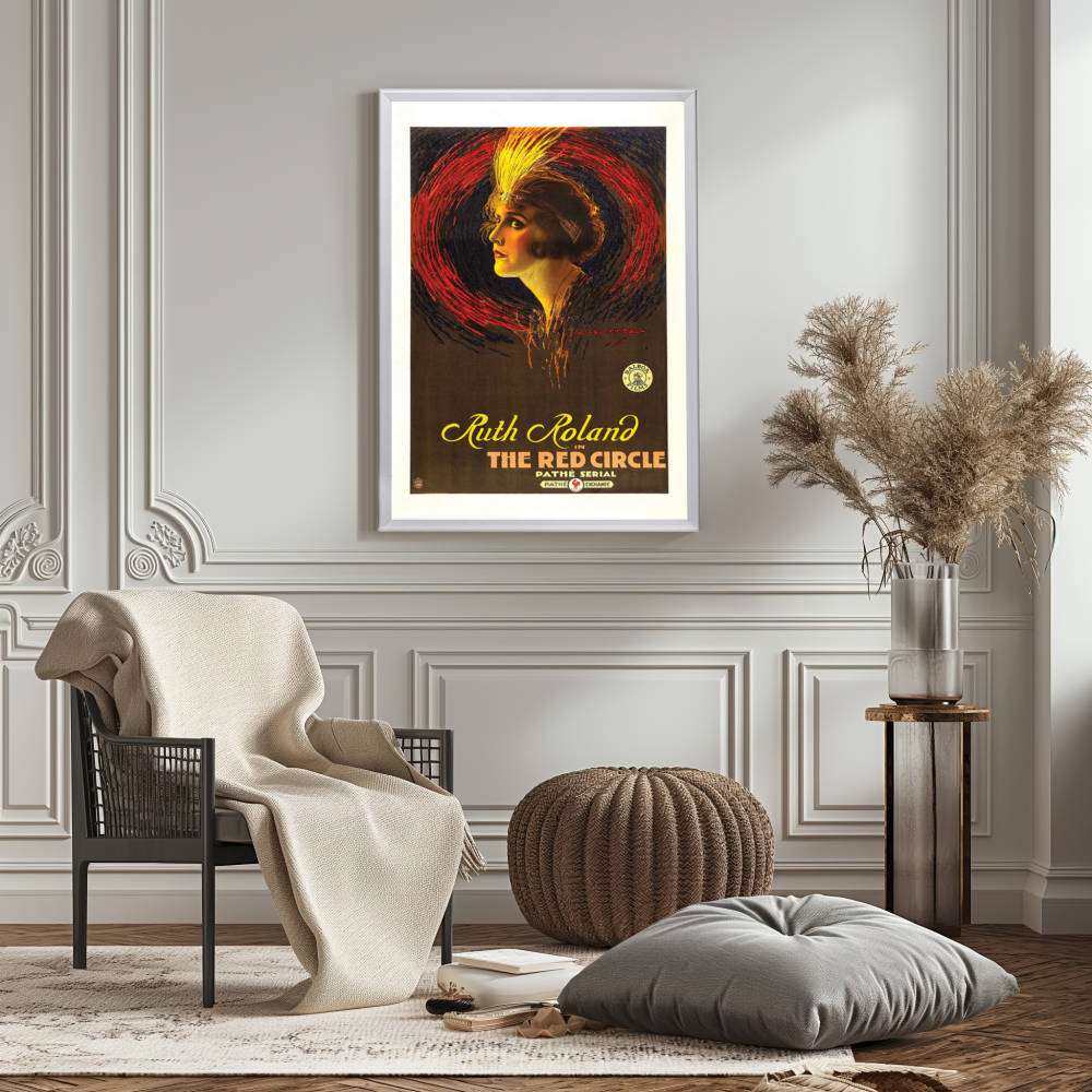 "Red Circle" (1915) Framed Movie Poster