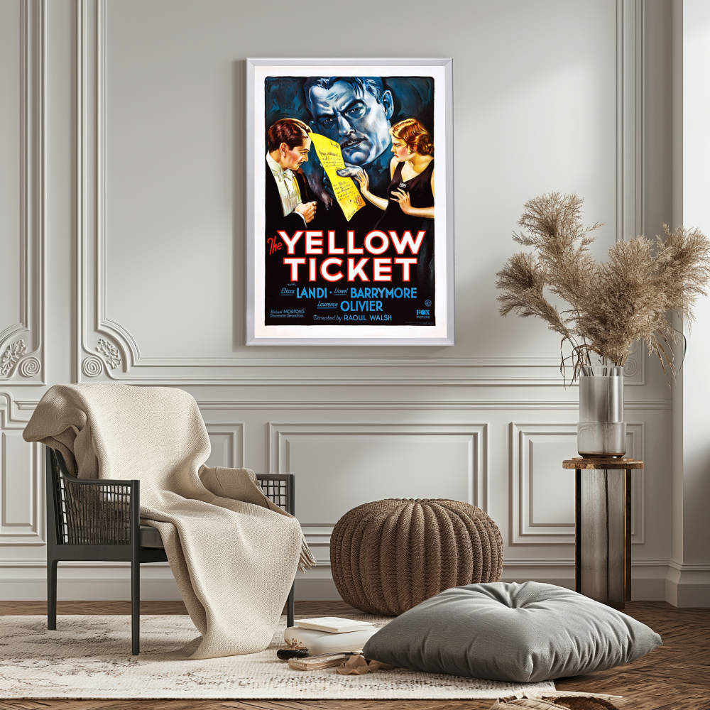 "Yellow Ticket" (1931) Framed Movie Poster