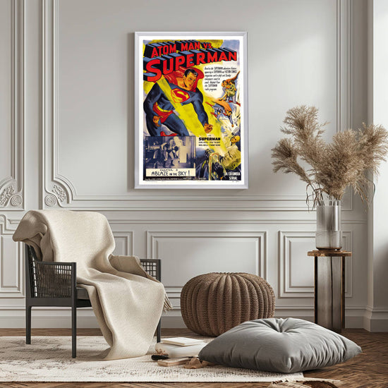 "Atom Man Vs. Superman" (1950) Framed Movie Poster