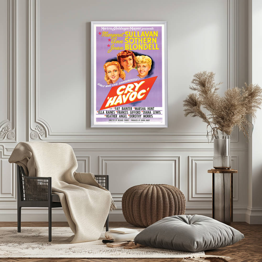 "Cry 'Havoc'" (1943) Framed Movie Poster