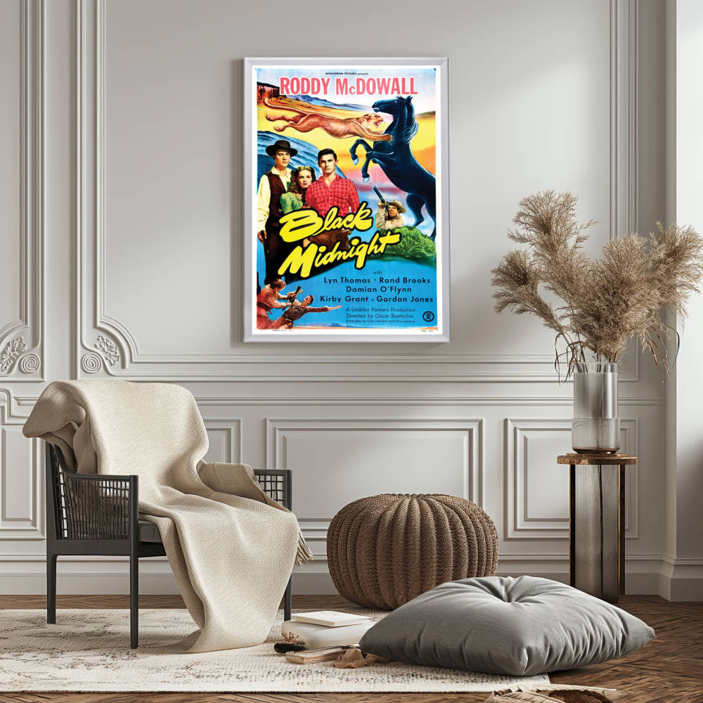 "Black Midnight" (1949) Framed Movie Poster