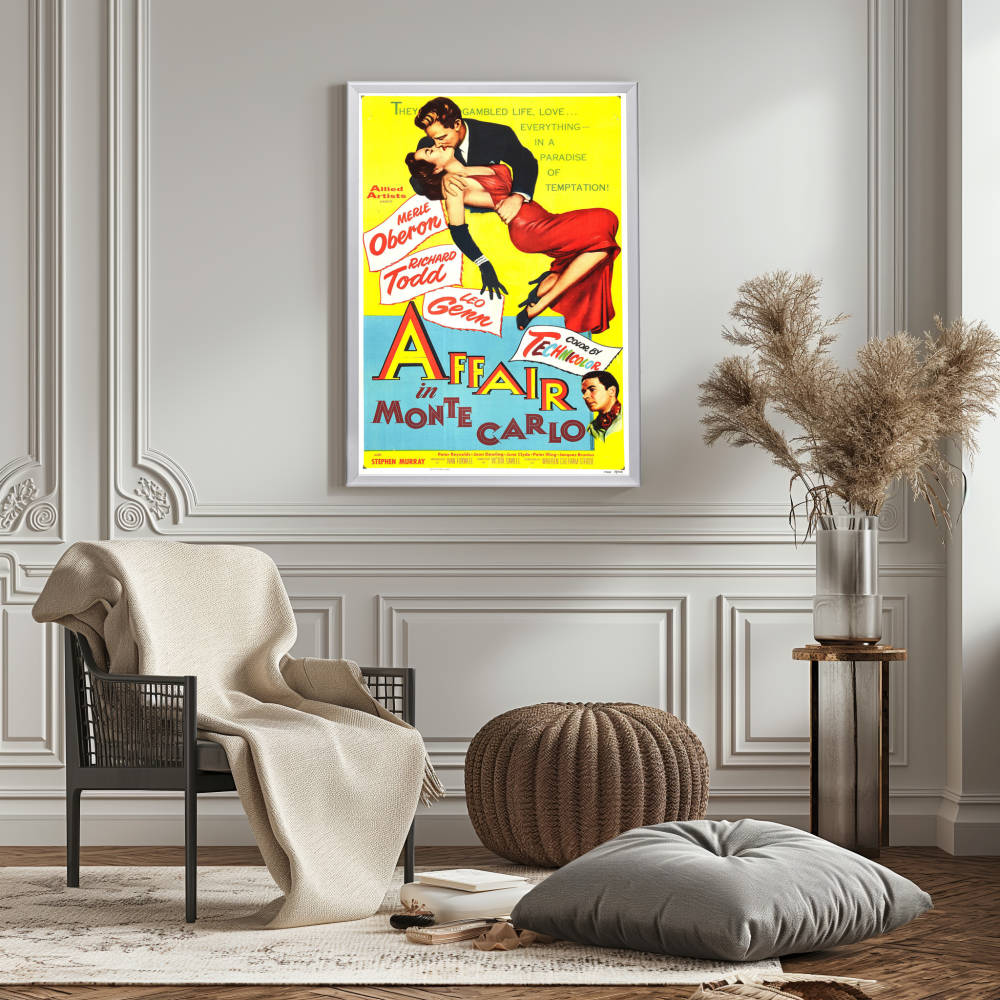 "Affair In Monte Carlo" (1953) Framed Movie Poster