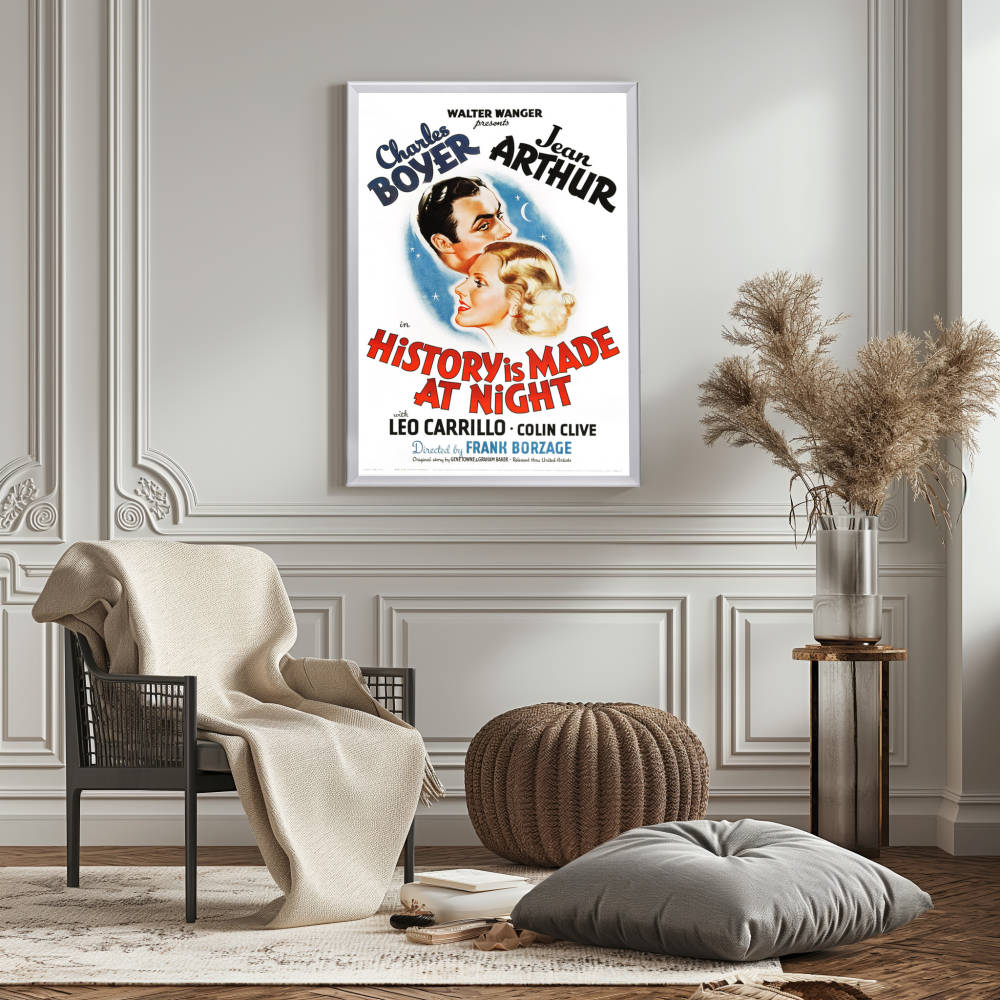 "History Is Made At Night" (1937) Framed Movie Poster