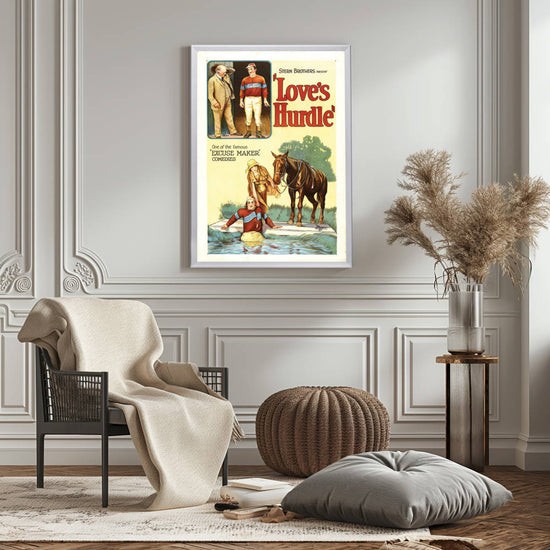 "Love's Hurdle" (1926) Framed Movie Poster