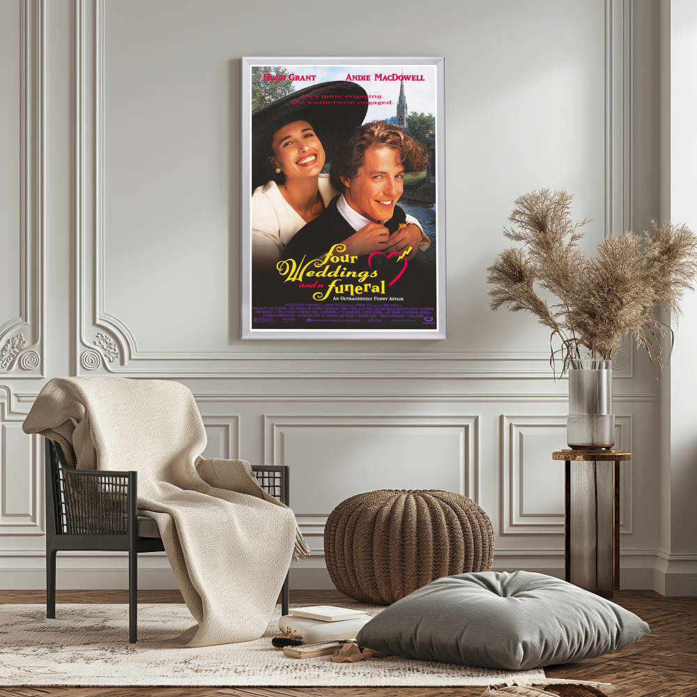 "Four Weddings and a Funeral" (1994) Framed Movie Poster