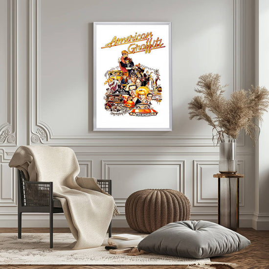 "American Graffiti" (1973) Framed Movie Poster