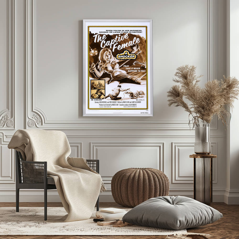 "Captive Female" (1973) Framed Movie Poster