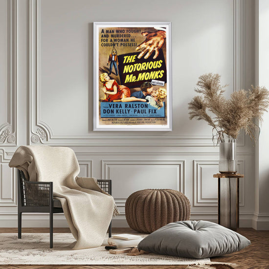 "Notorious Mr. Monks" (1958) Framed Movie Poster