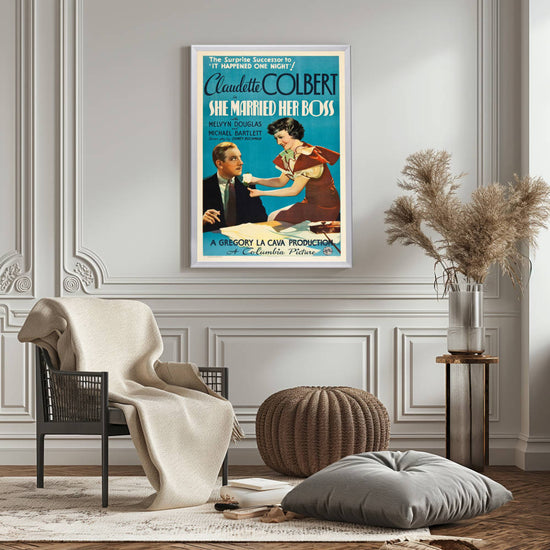 "She Married Her Boss" (1935) Framed Movie Poster