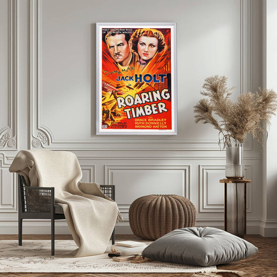 "Roaring Timber" (1937) Framed Movie Poster