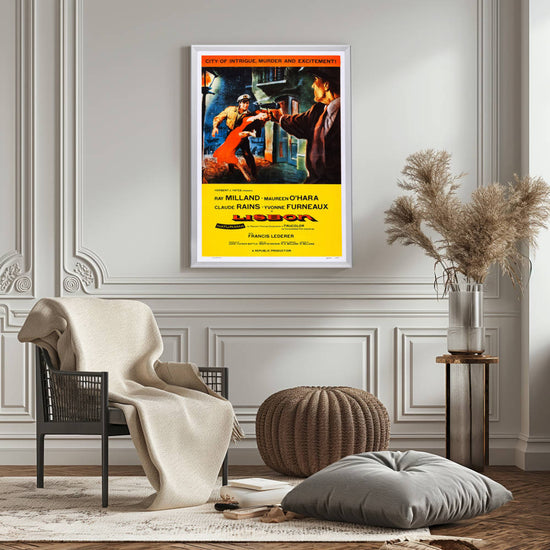 "Lisbon" (1956) Framed Movie Poster