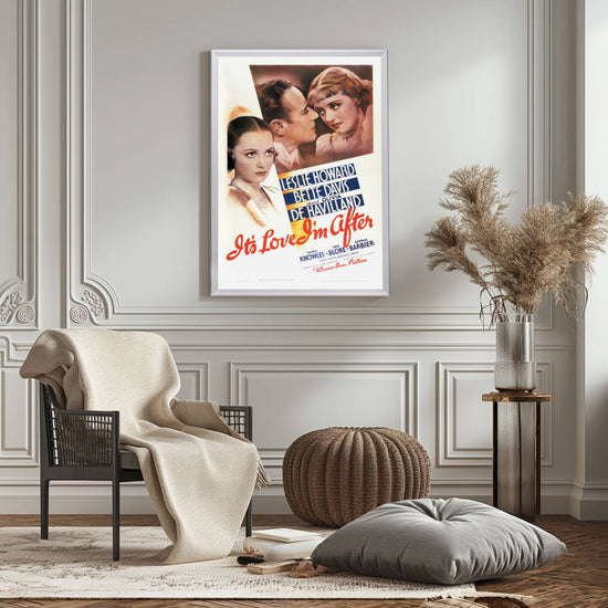 "It's Love I'm After" (1937) Framed Movie Poster