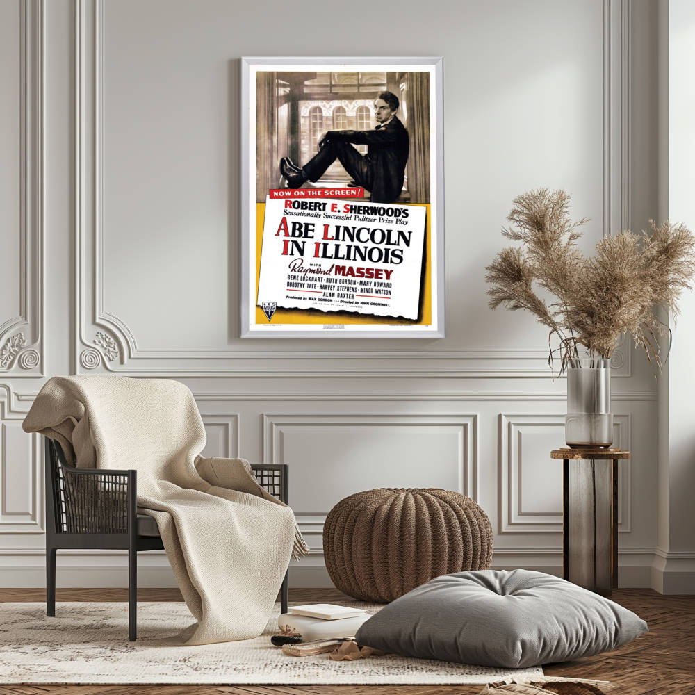 "Abe Lincoln In Illinois" (1940) Framed Movie Poster