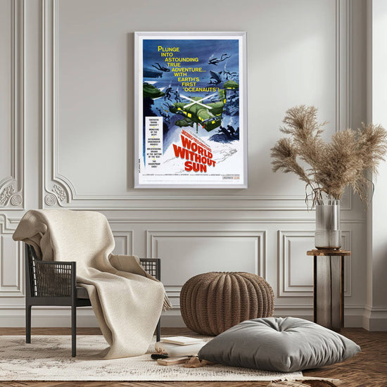 "World Without Sun" (1965) Framed Movie Poster