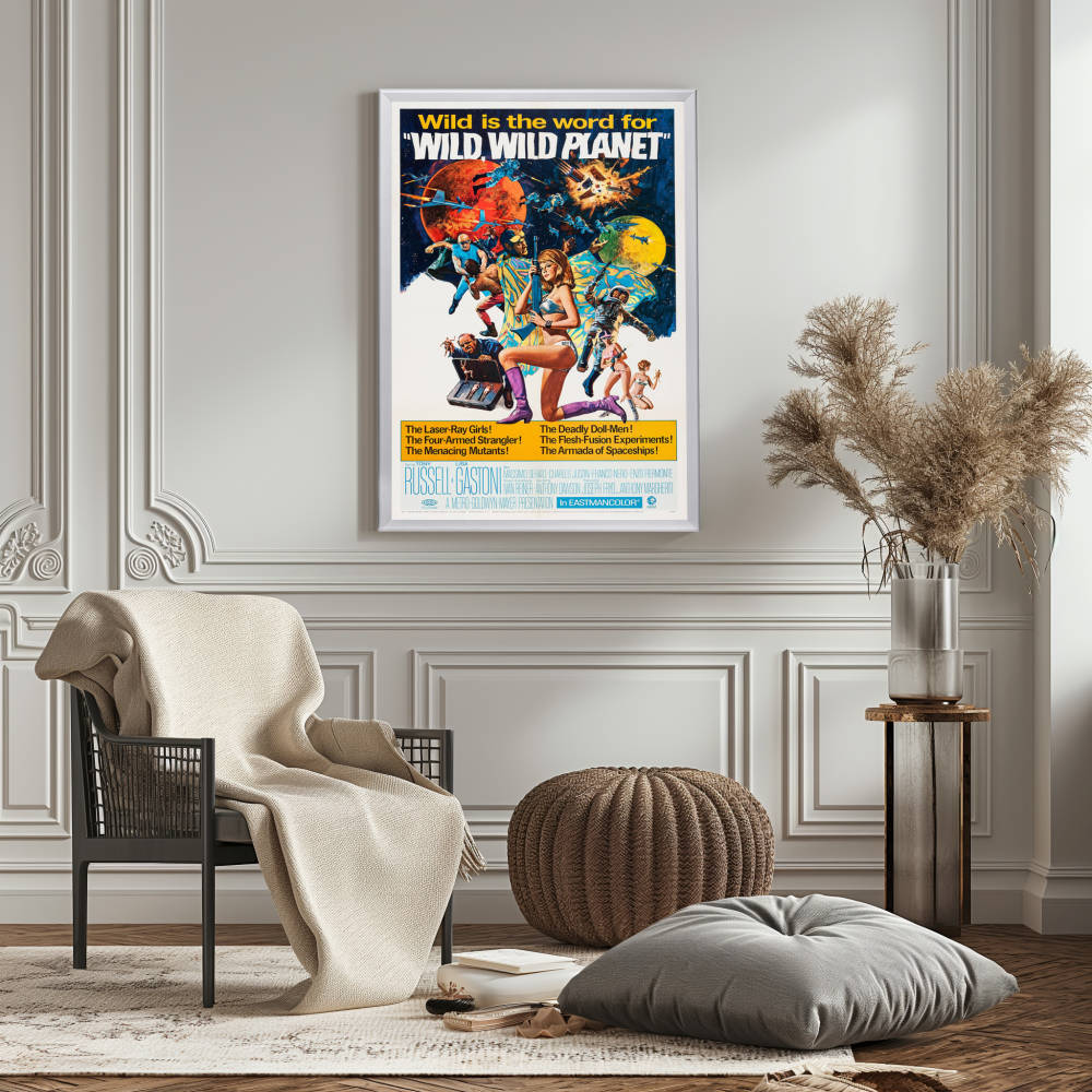 "Wild Wild Planet" (1965) Framed Movie Poster