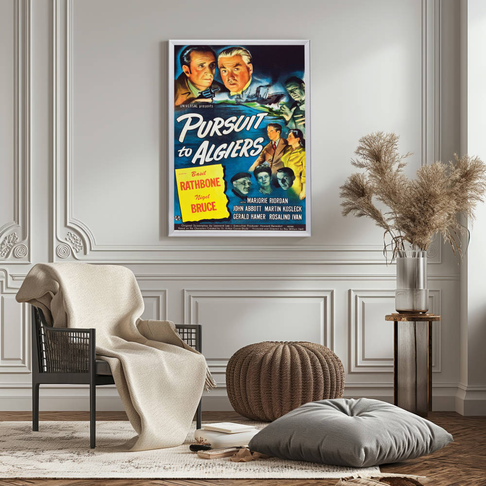 "Pursuit To Algiers" (1945) Framed Movie Poster