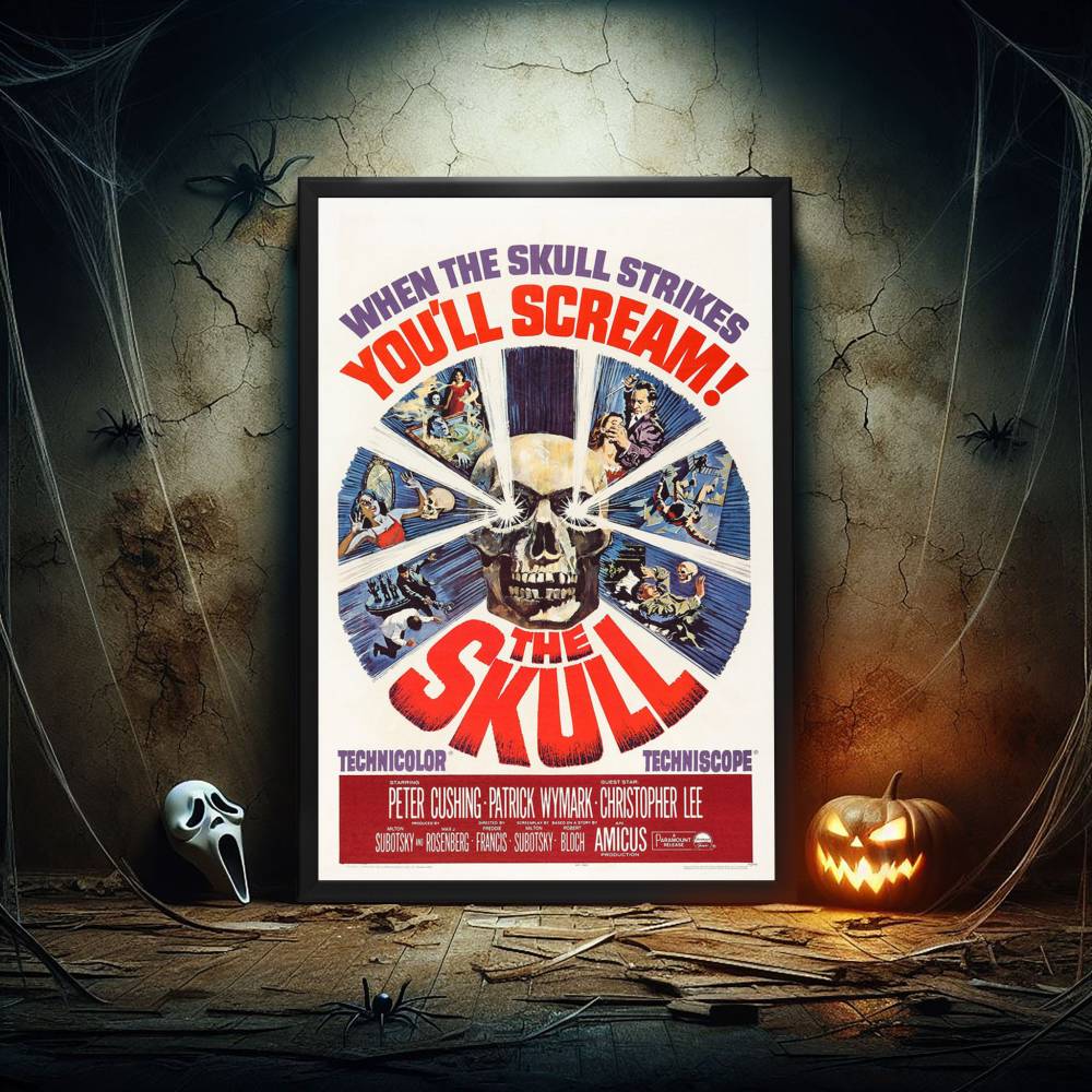 "Skull" (1965) Framed Movie Poster