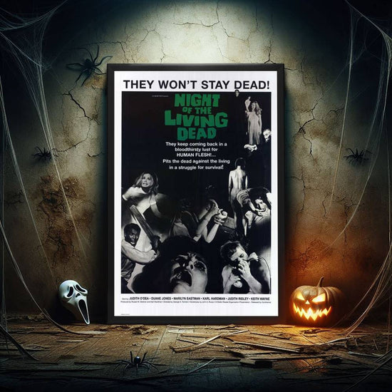 "Night of the Living Dead" (1968) Framed Movie Poster