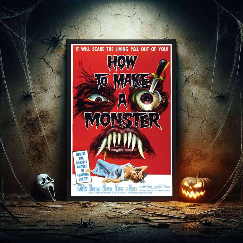 "How To Make A Monster" (1958) Framed Movie Poster