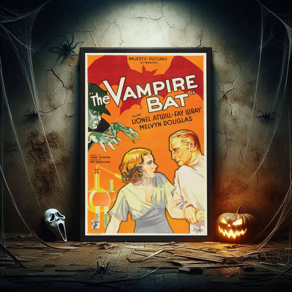 "Vampire Bat" (1933) Framed Movie Poster