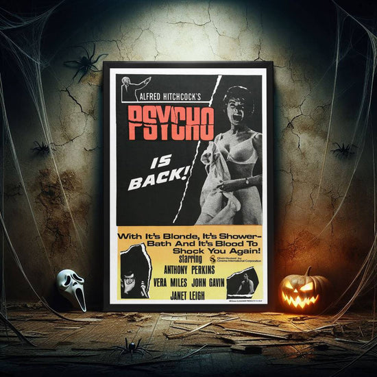 "Psycho" (1960) Framed Movie Poster