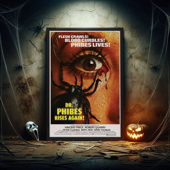 "Dr. Phibes Rises Again" (1972) Framed Movie Poster