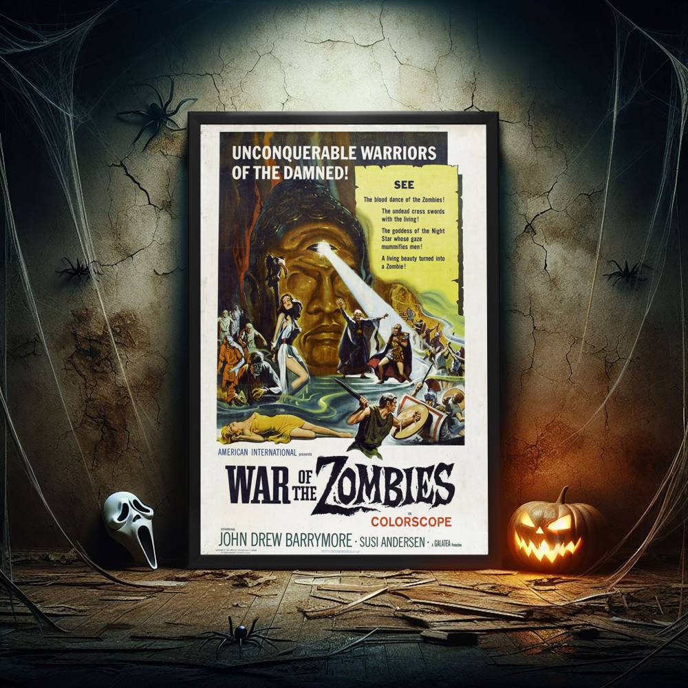 "War Of The Zombies" (1964) Framed Movie Poster