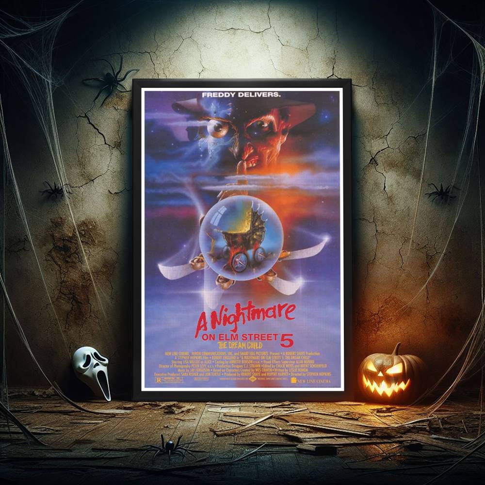 "Nightmare on Elm Street 5: The Dream Child" (1989) Framed Movie Poster