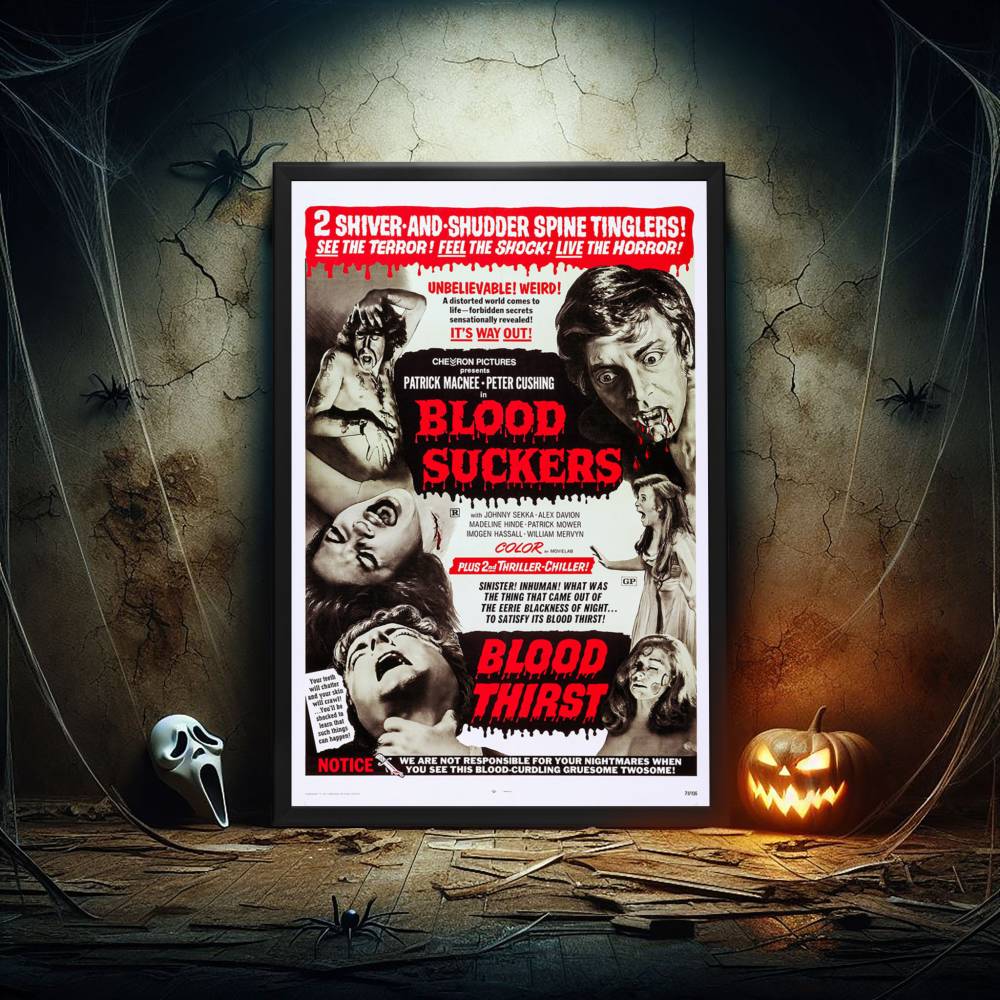 "Blood Suckers" (1971) Framed Movie Poster