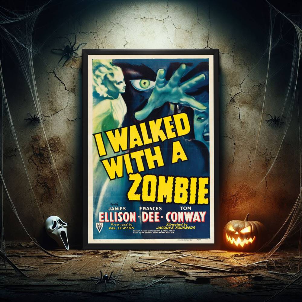 "I Walked With A Zombie" (1943) Framed Movie Poster