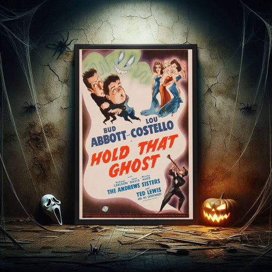 "Hold That Ghost" (1941) Framed Movie Poster