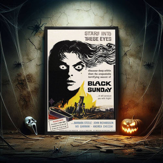 "Black Sunday" (1960) Framed Movie Poster