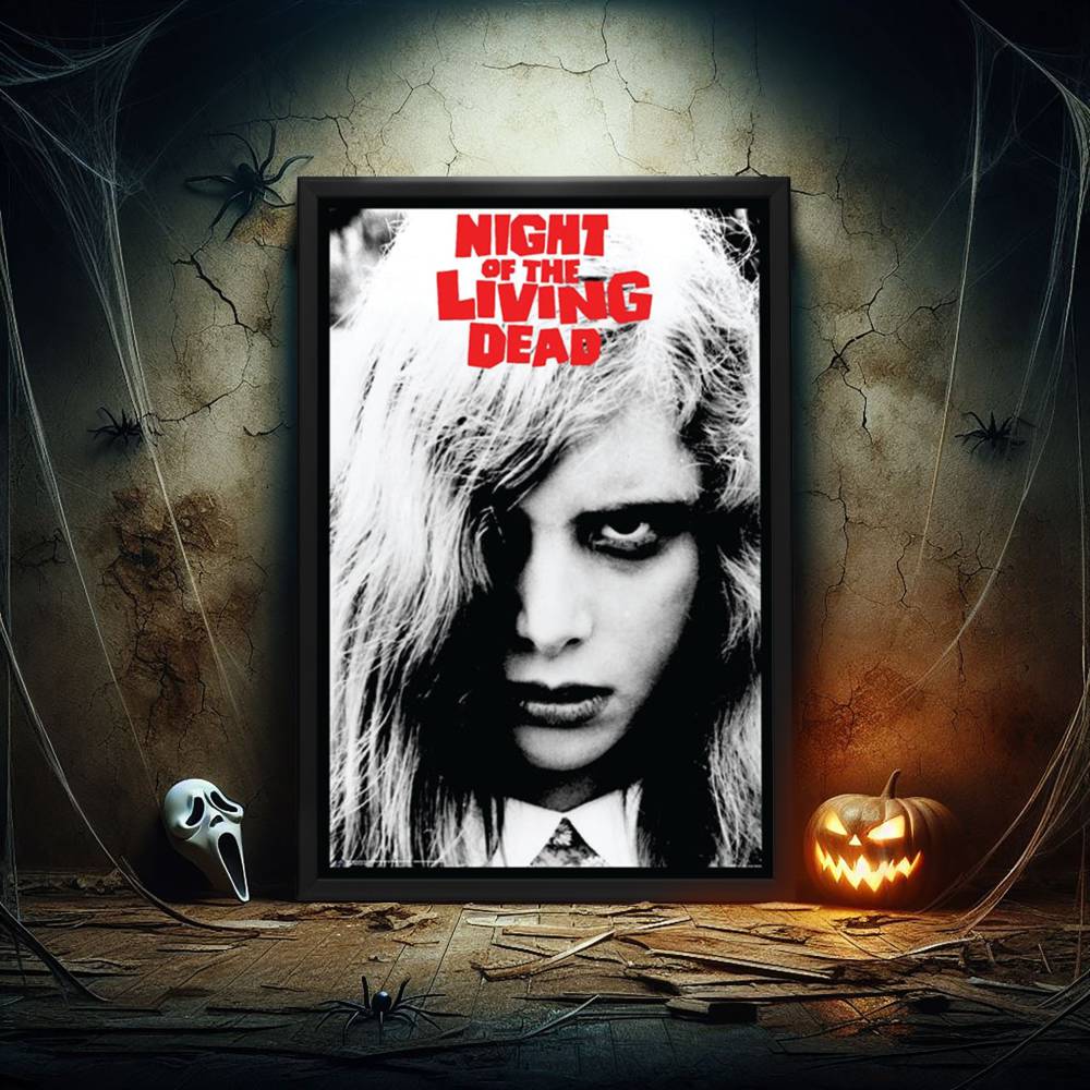 "Night Of The Living Dead" (1968) Framed Movie Poster