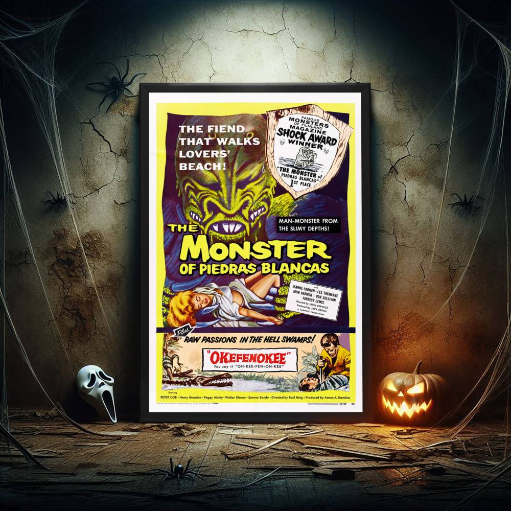 "Monster Of Piedras Blancas" (1959) Framed Movie Poster
