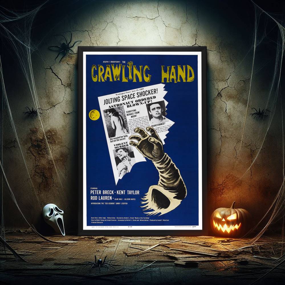 "Crawling Hand" (1963) Framed Movie Poster