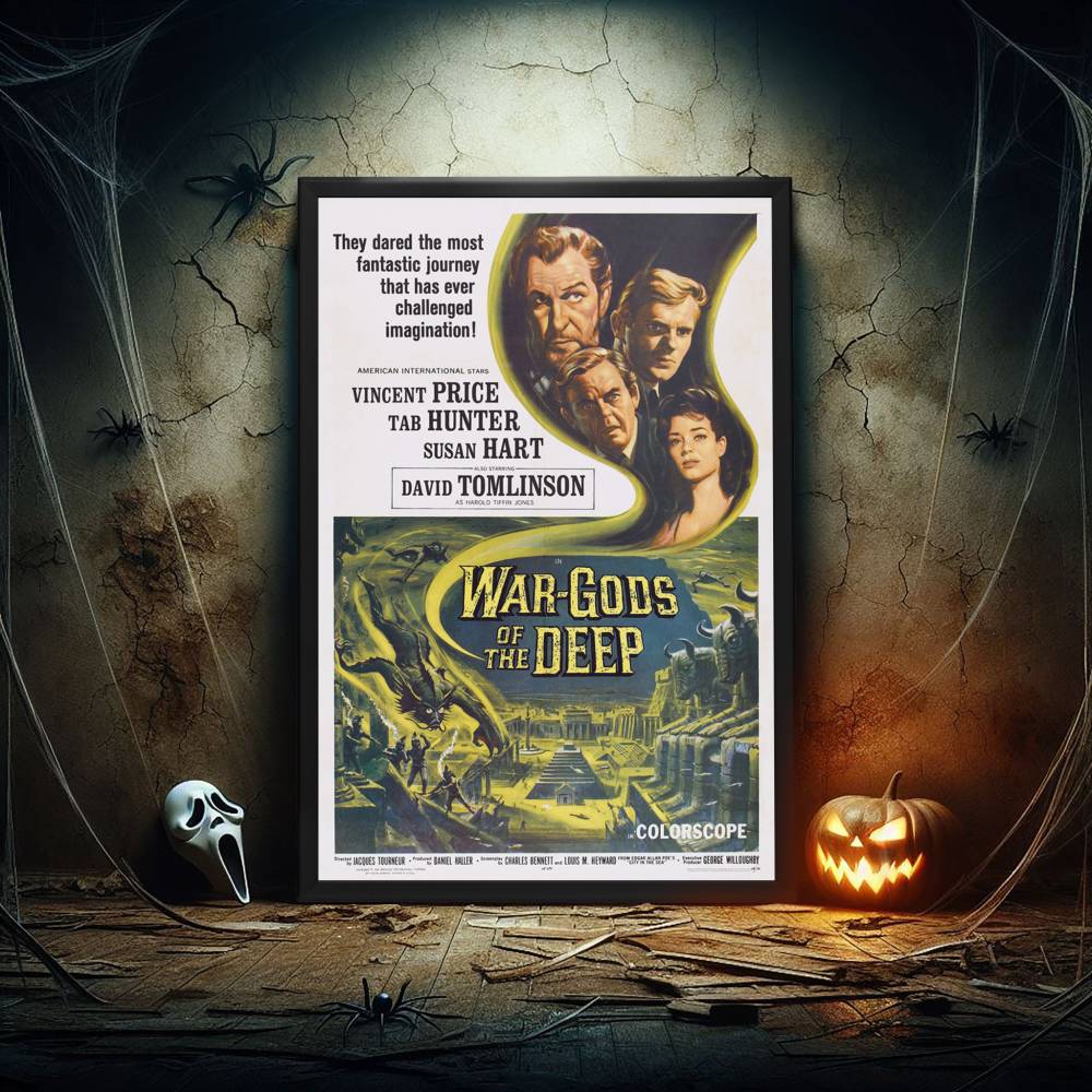 "War-Gods Of The Deep" Framed Movie Poster