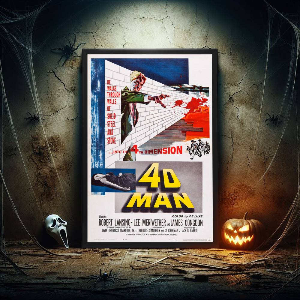 "4D Man" (1959) Framed Movie Poster