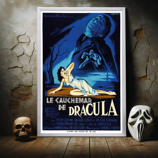 "Horror Of Dracula (French)" (1958) Framed Movie Poster