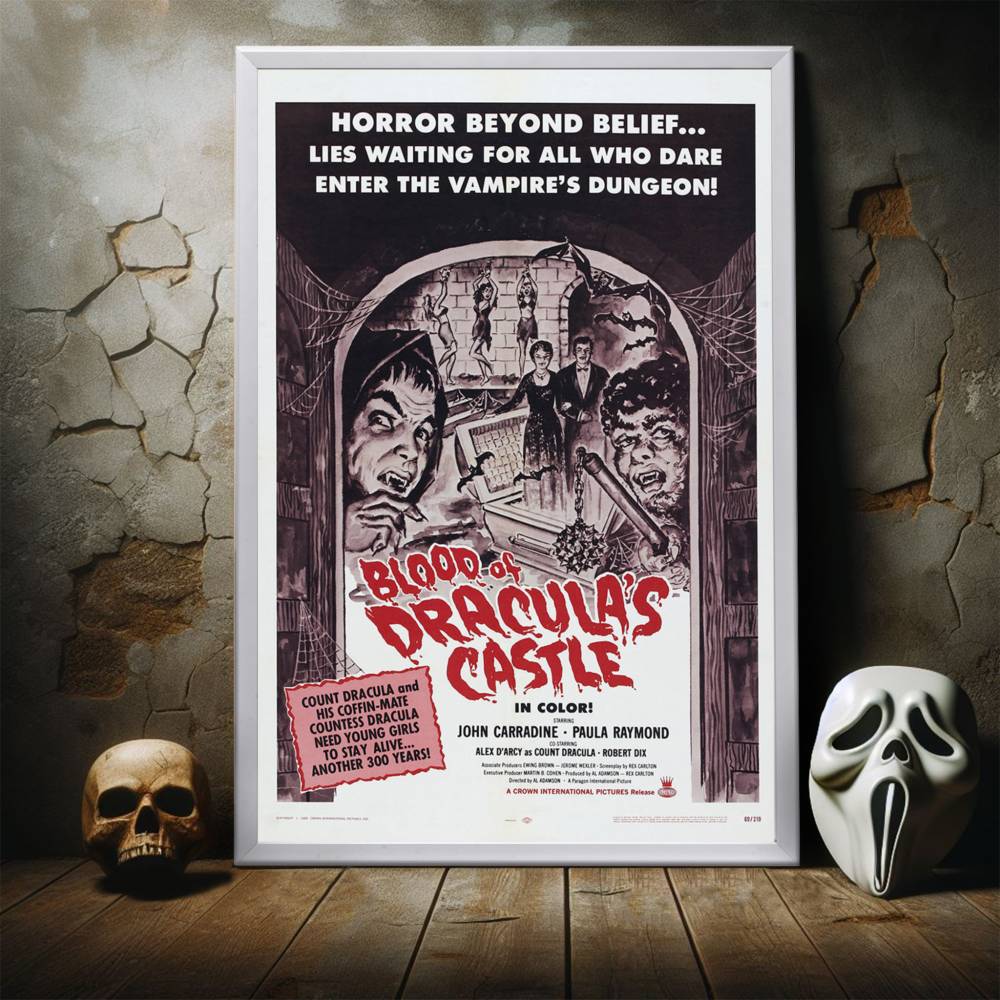 "Blood Of Dracula's Castle" (1969) Framed Movie Poster