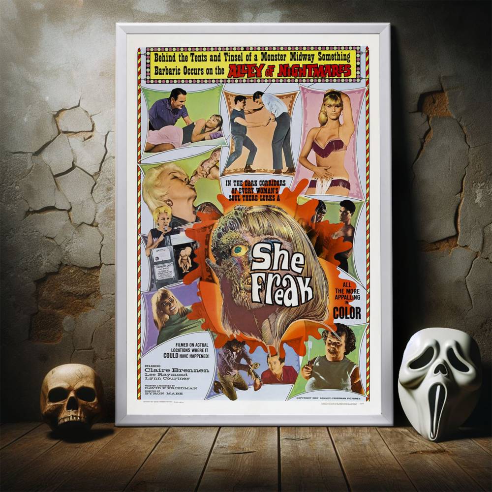 "She Freak" (1967) Framed Movie Poster