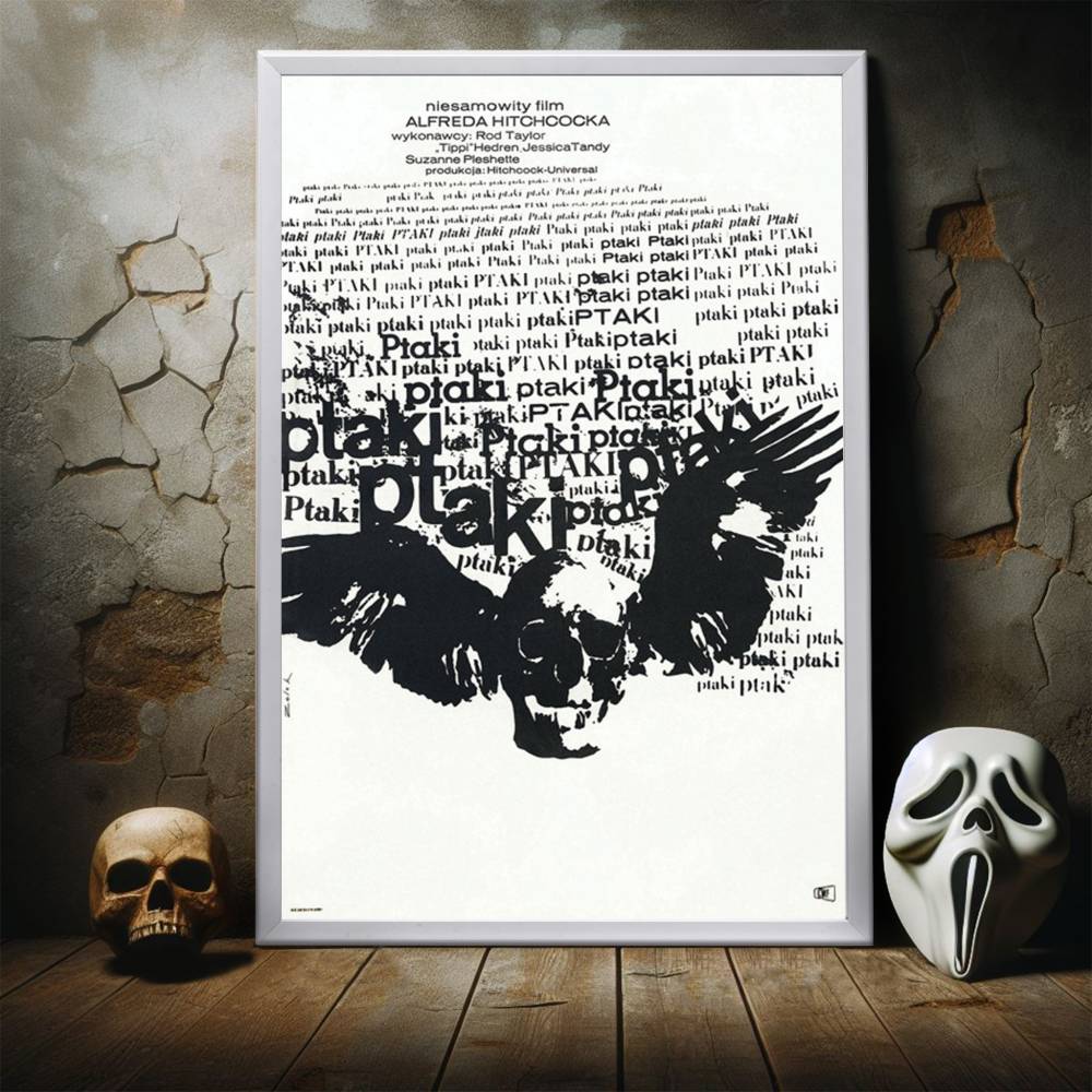 "Birds" (1963) Framed Movie Poster