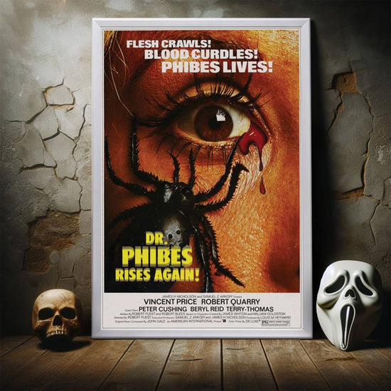"Dr. Phibes Rises Again" (1972) Framed Movie Poster