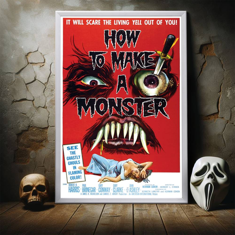 "How To Make A Monster" (1958) Framed Movie Poster