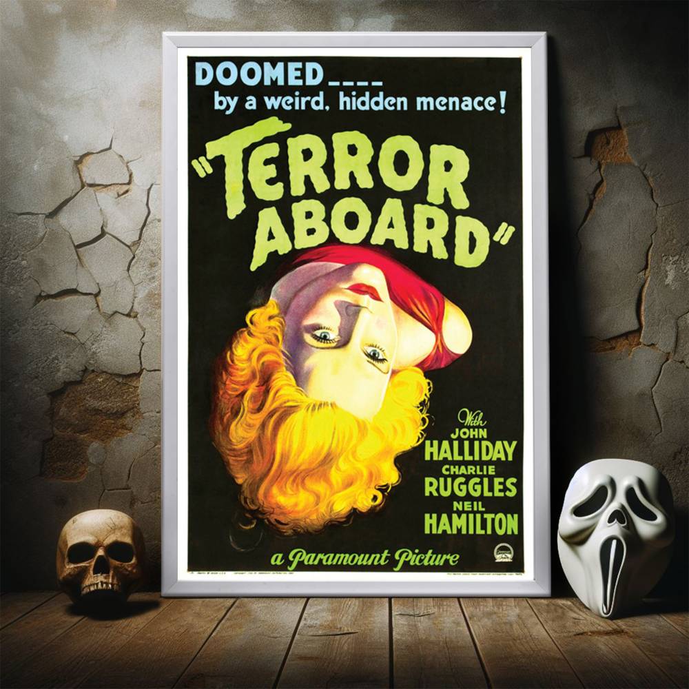 "Terror Aboard" (1933) Framed Movie Poster