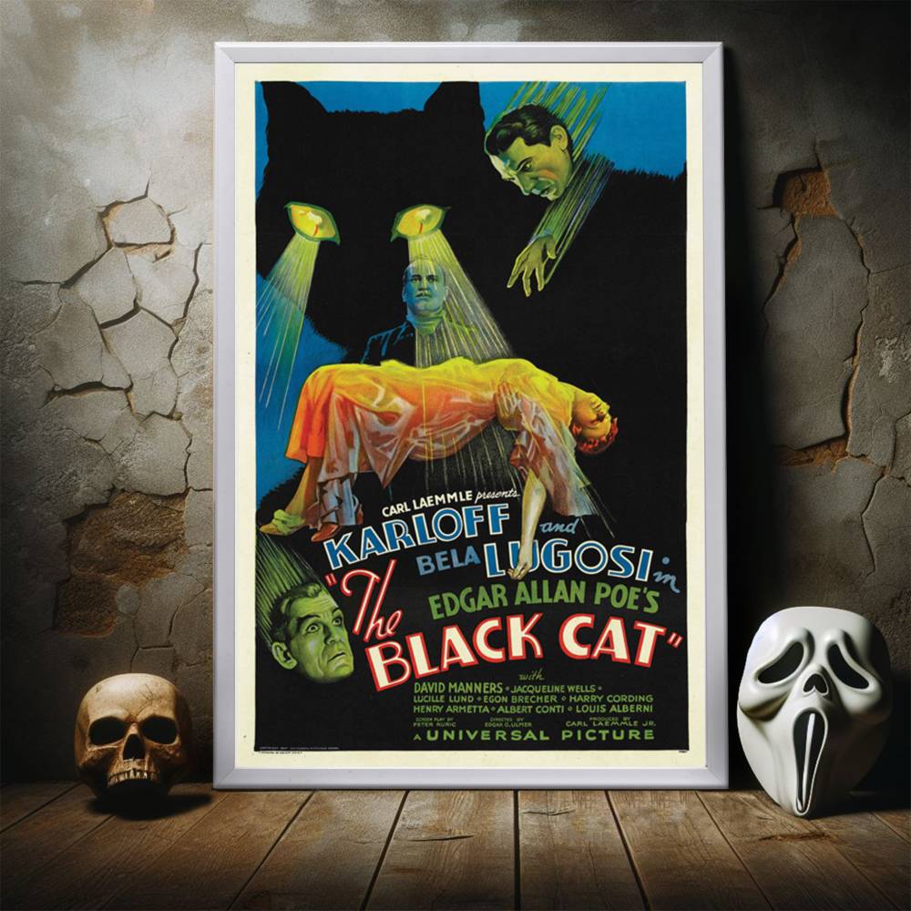 "Black Cat" (1934) Framed Movie Poster